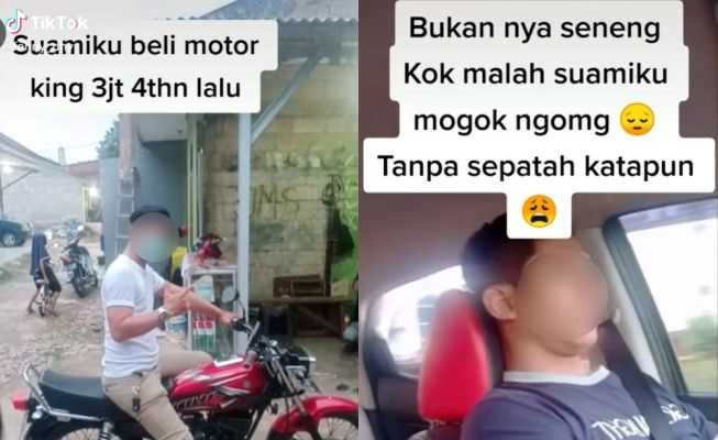 Viral motor legendaris milik suami dijual murah oleh istri. (TikTok)