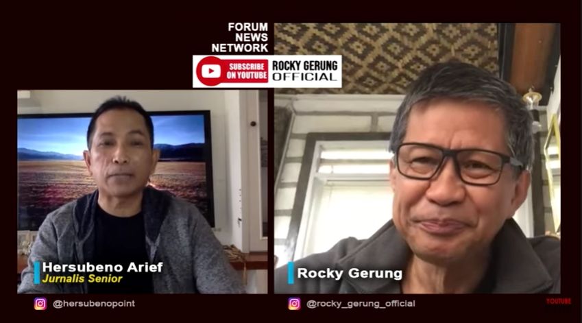 Rocky Gerung soal Ekonomi dan Sri Mulyani (YouTube).