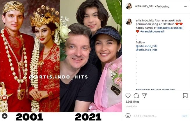 Foto Maudy Koesnaedi 20 Tahun Lalu Disorot, Warganet: Cantiknya Gak Pudar. (Instagram/@artis.indo_hits)