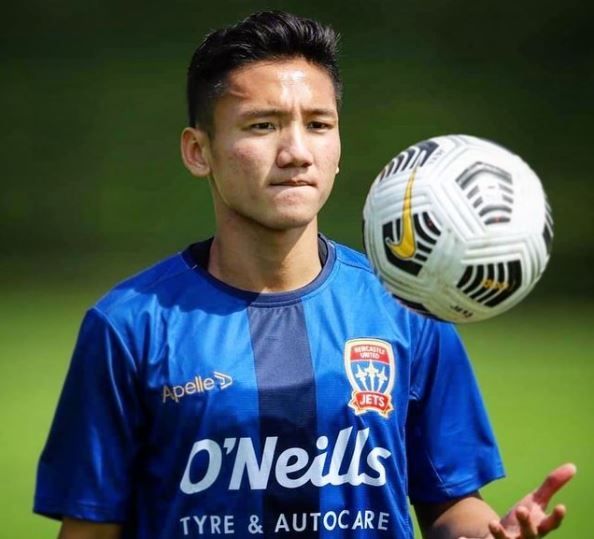 Pemain anyar Newcastle Jets, Syahrian Abimanyu. (Instagram/@newcastlejetsfc)