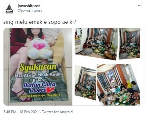 Syukuran Ikatan Cinta (Twitter/jowoshitpost)