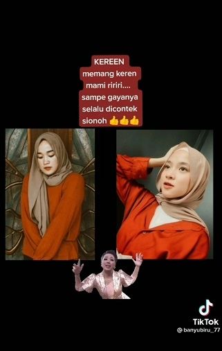 Warganet Bandingkan Kemiripan Antara Nissa Sabyan dan Ririe Fairus. (TikTok/@banyubiru_77)