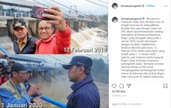 CEK FAKTA Anies Baswedan berswafoto di lokasi banjir (Turnbackhoax).