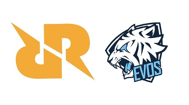Ilustrasi logo RRQ dan EVOS. (HiTekno)