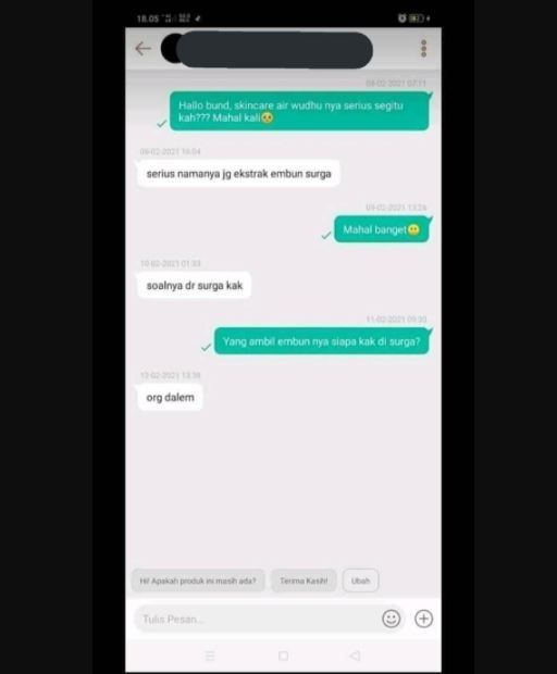 Viral Skincare Air Wudhu, Bahannya Pakai Ekstrak Embun Surga (twitter.com/txtdarionlshop)