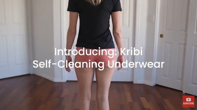 HercLeon Kribi, pakaian dalam yang bisa bersih sendiri tanpa perlu dicuci. (YouTube/Indiegogo Tech HD)