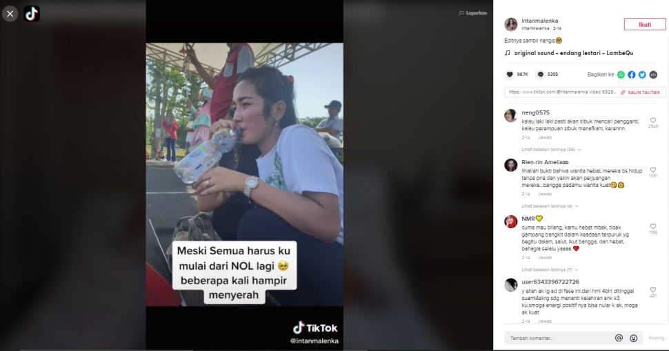 Viral wanita sukses nafkahi 3 anak seorang diri usai diselingkuhi suami saat hamil tua (TikTok).