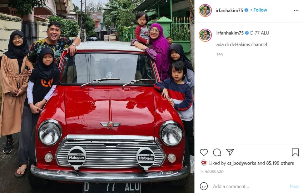 Morris Mini Irfan Hakim. (Instagram)