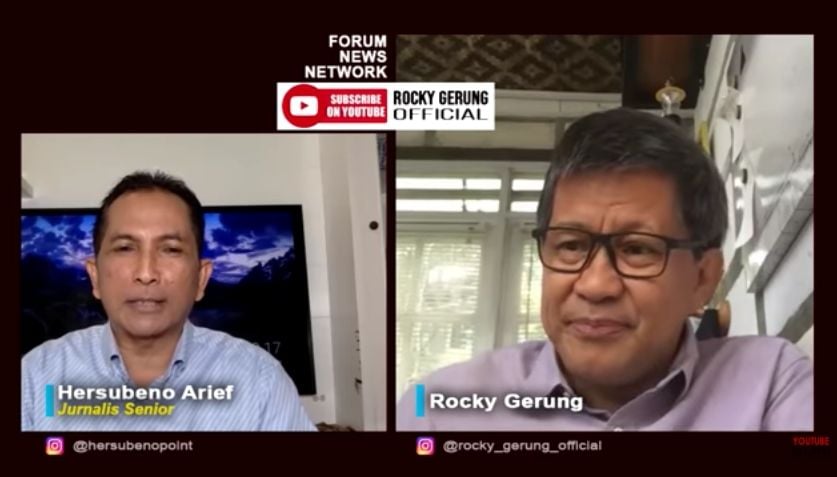 Rokcy Gerung soal korupsi Bansos (YouTube).