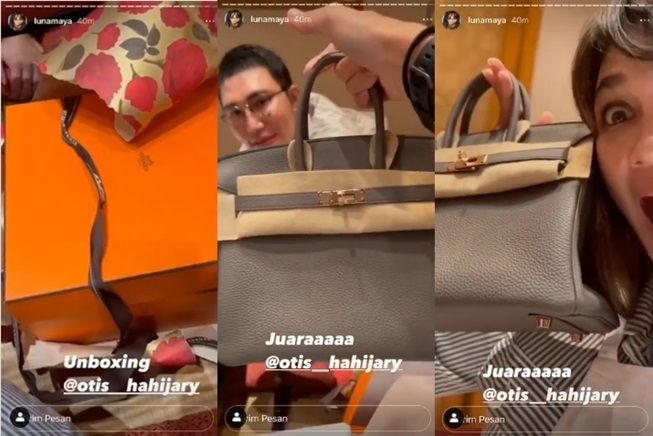 Luna Maya dapat kado tas mewah seharga rumah dari pria (Instagram/@lunamaya)