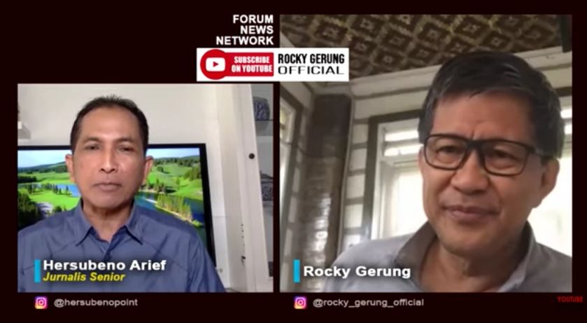 Rocky Gerung soal Waketum MUI ungkit Jokowi dan Habib Rizieq (YouTube).