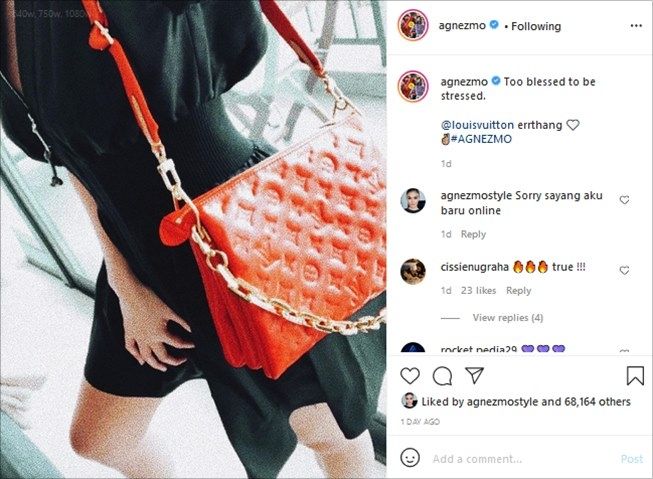 Agnez Mo pakai OOTD fantastis di foto sederhana ini. (Instagram/@agnezmo)