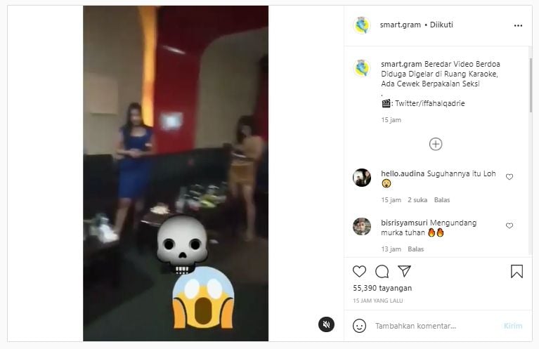 Viral Video Doa di Karaoke (Instagram).