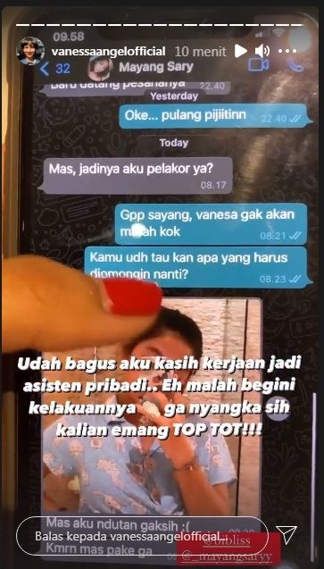 Heboh Vanessa Angel Bongkar Chat Mesra Suaminya Dengan Pelakor