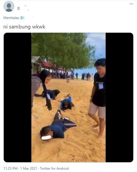 Ospek mahasiswa dipukuli pakai botol (Twitter)