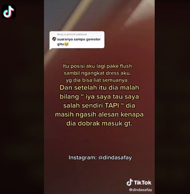 Selebgram korban pelecehan barista (tiktok)