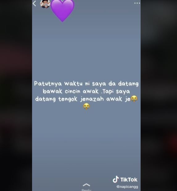 Pilu, Momen Pertunangan Pria Ini Berubah Menjadi Pemakaman (tiktok.com/@napicangg)