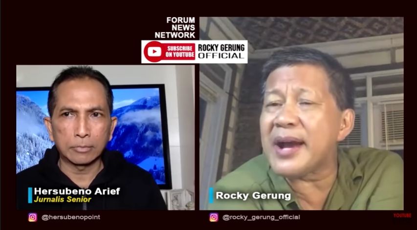 Rocky Gerung soal Jokowi cabut aturan investasi miras (YouTube).