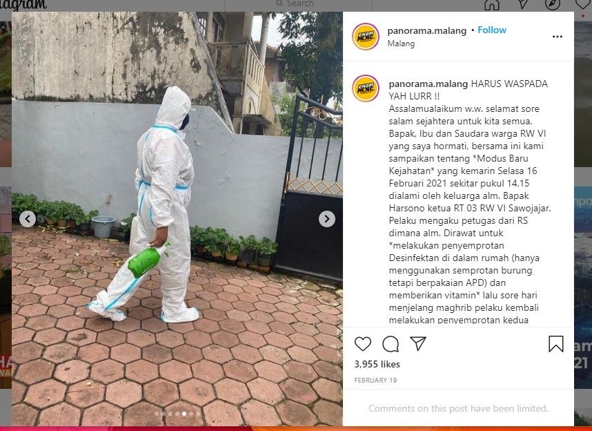 Nakes gadungan gasak emas batangan (IG/panorama.malang)