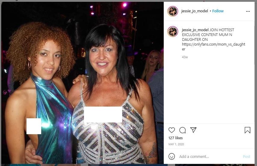 Sulit Cari Kerja, Ibu Ini Ajak Anaknya Jual Konten Dewasa saat Pandemi (instagram.com/jessie_jo_model)
