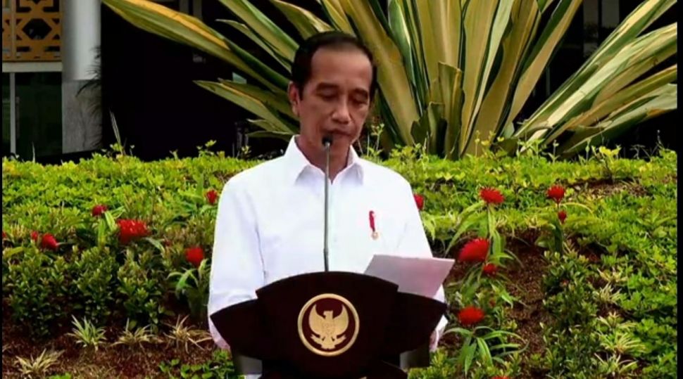 Presiden Jokowi saat meresmikan gedung baru Universitas Sultan Ageng Tirtayasa, Serang, Banten. (tangkapan layar Youtube Sekretariat Presiden)