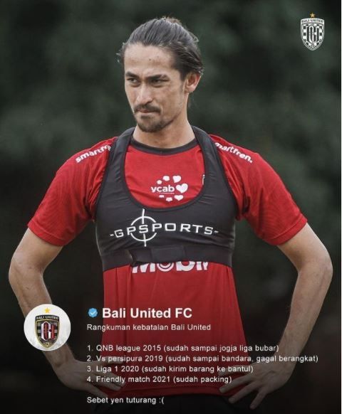 Bali United curhat sudah empat kali kena prank. (Instagram/baliunitedfc)