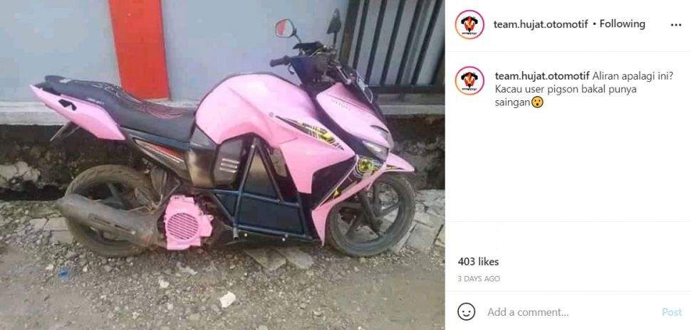 Modifikasi Honda Vario jadi sorotan. (Instagram)