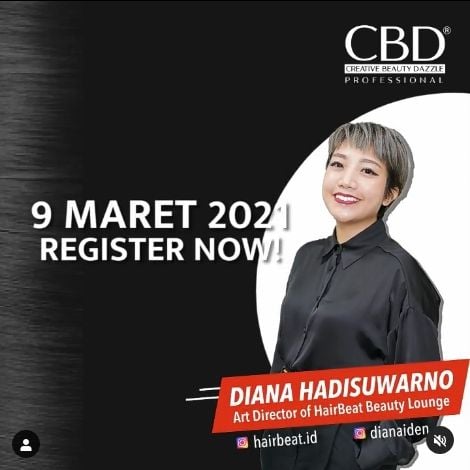 Diana Hadisuwarno jadi pembicara di Hair Festival 2021. (Dok. CBD Professional)