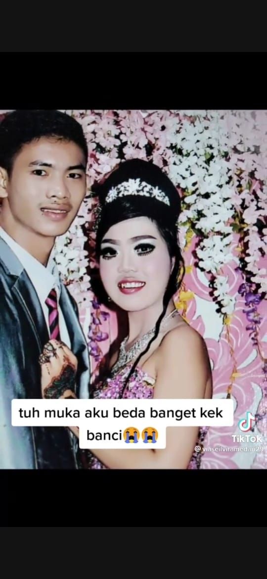 Ngaku Salah Pilih MUA, Penampilan Pengantin Ini Bikin Kaget Warganet (TikTok)