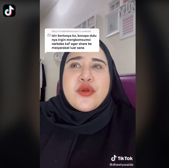 Dhawiya pakai narkoba terobsesi ingin kurus (tiktok/dhawiyazaida)