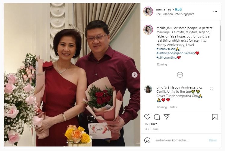 Instagram Meilia Lau, Ibu Felicia Tissue yang Dekat dengan Kaesang Pangarep (Instagram).