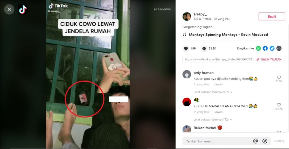 Cowok terciduk pantengin foto cewek seksi, habis kena tampar pacar (TikTok).