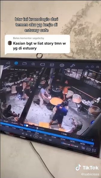 Gerombolan Pemuda Adakan Kejutan Ultah Sampai Bikin Kafe Kotor. (TikTok)