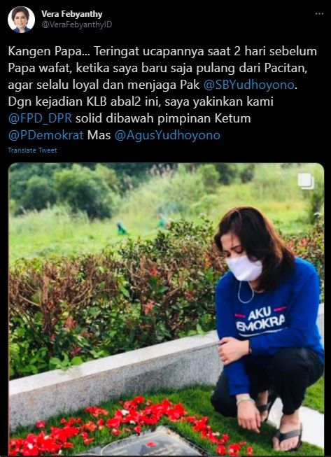 Cuitan Vera Febyanthy Rumangkang (Twitter).