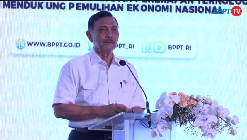 Luhut di Rakernas BPPT (YouTube).