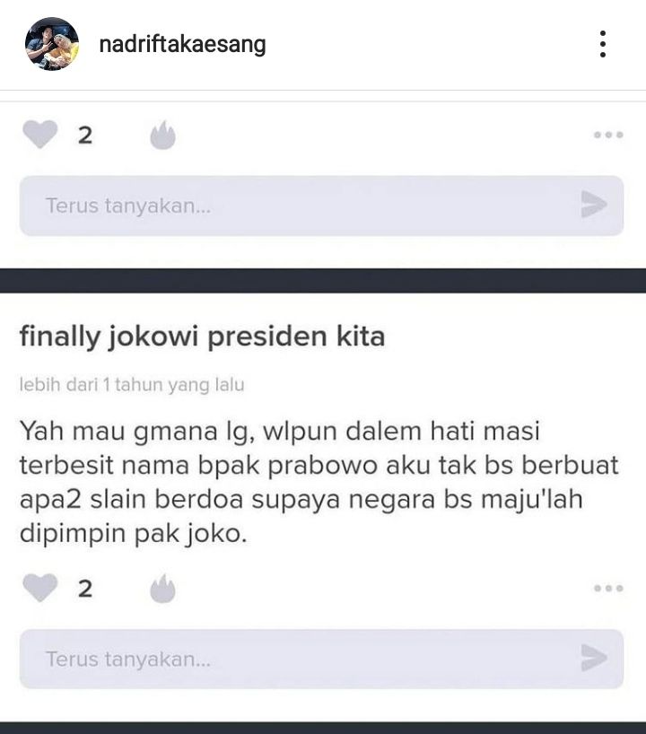 Terungkap pacar baru Kaesang Pangarep, Nadya Arifta mantan pendukung Prabowo Subianto saat Pilpres 2019. (Terkini.id)