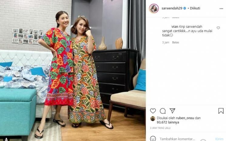 Sarwendah dan ayu ting ting [instagram]