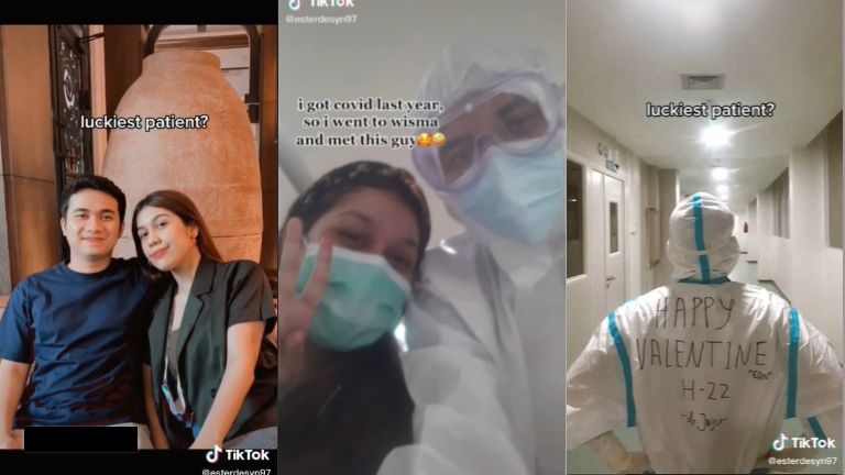 Viral wanita dapat pasangan dokter wisma atlet selepas jalani karantina (TikTok).