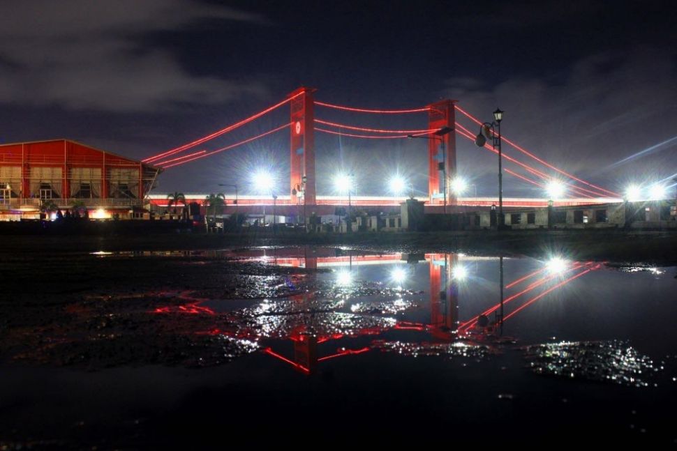 Sungai Musi dan jembatan Ampera [Fitria/Suara.com]