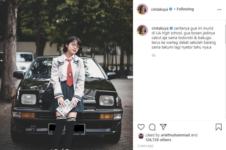 Mobil klasik Cinta Kuya. (Instagram)