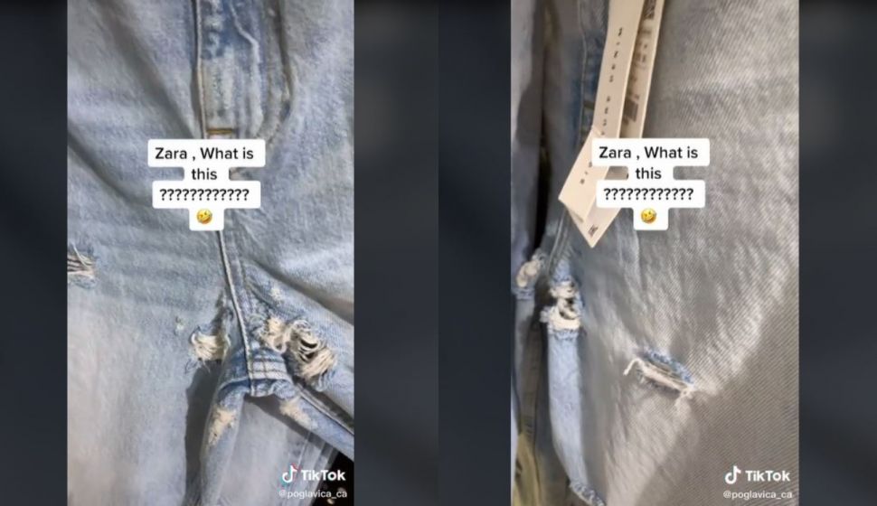 Bolong di Bagian Ini, Desain Celana Jeans Bikin Syok Warganet (tiktok.com/@poglavica_ca)