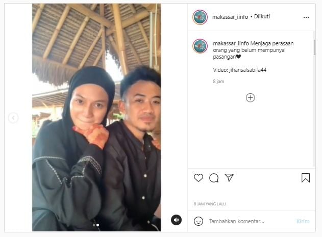 Viral momen kebersamaan Ustadz Syam dan istri, pesan yang disampaikan menohok (Instagram/makassar_iinfo).