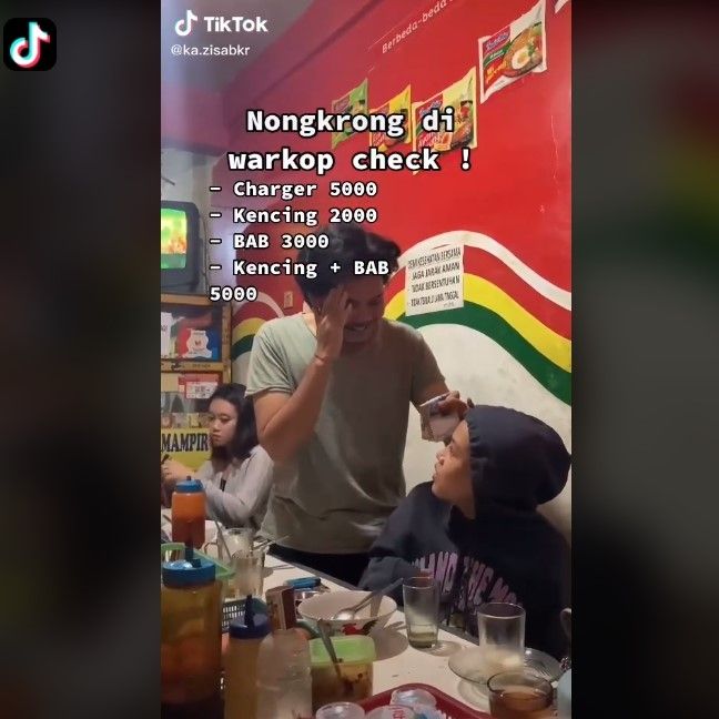 Warkop larang pembeli nongkrong (Tiktok)