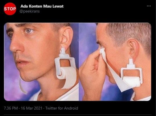 Anting multifungsi. (Twitter/@peekirans)