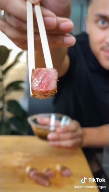 Japanase Wagyu A6 (TikTok @dimsthemeatguy)