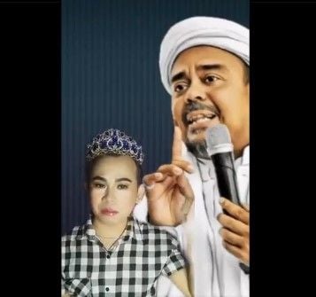 Princes Hula Hula, sorang waria bela Habib Rizieq Shihab.