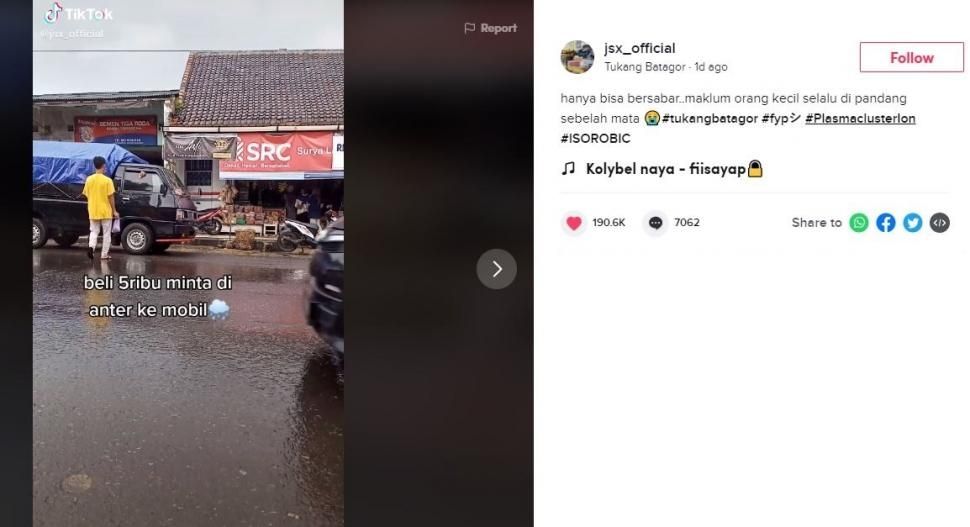 Gegara Hal Sepele, Kisah Konsumen Marahi Pedagang Batagor Ini Bikin Geram. (TikTok/@jsx_official)