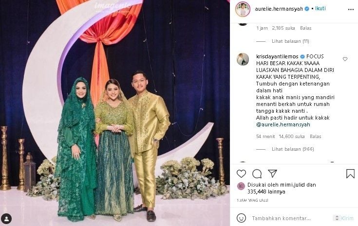 Pesan Krisdayanti untuk Aurel Hermansyah. (Instagram/@aurel.hermansyah)