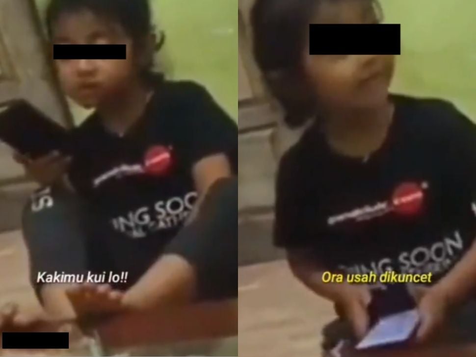 Viral anak kecil protes ditegur ibu (Twitter).