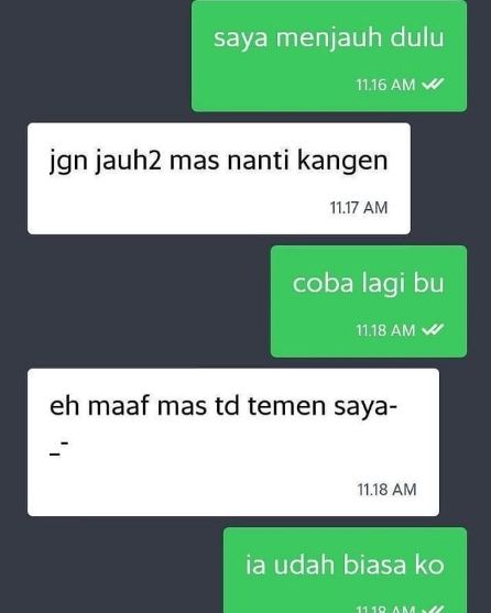 Deretan percakapan ojol bikin ngakak. (Instagram)